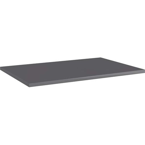 Maison Exclusive - Bücherregal-Bretter 8 Stk. Hochglanz-Grau 60x4 (1/5)