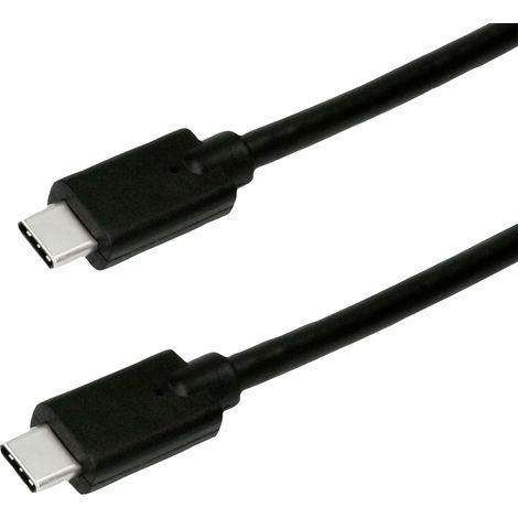 Roline green USB-C® Kabel USB 3.2 Gen2 (USB 3.1 Gen2) USB-C® Stecker 2.00 m Schwarz Geschirmt, Halog