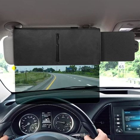 Extension Pare Soleil Voiture, Rallongement Pare-Soleil Voiture AvantAjustable Protection Contre l'éblouissement pour Voitures, Vans (1/3)