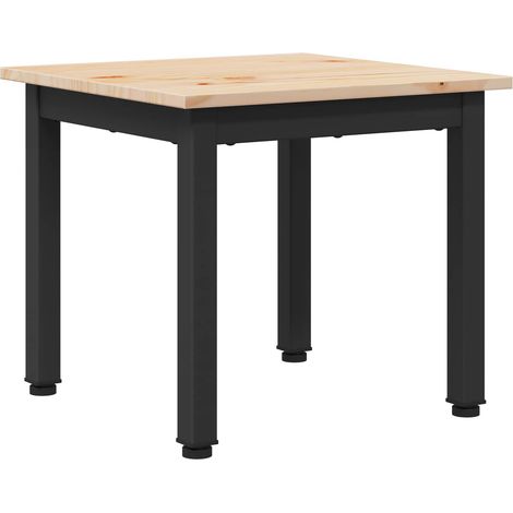 Maison Exclusive - Tavolino da salotto Naturale 40 x 40 x 36 cm Pino massello