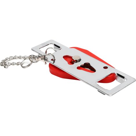 Cadenas de porte de voyage portable antivol, butée de sécurité pour hôtels et hébergements de voyage, rouge (1/5)