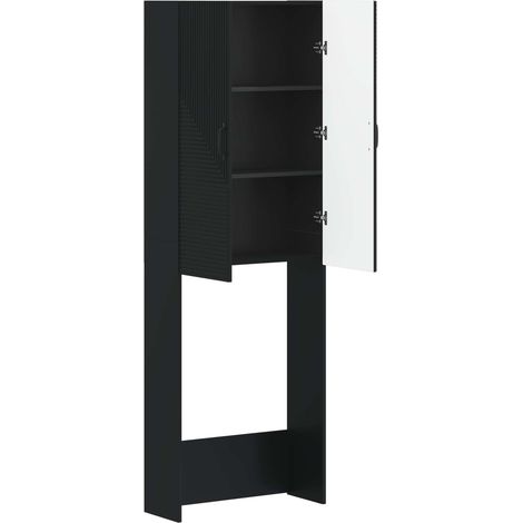 Maison Exclusive - Mobile Bagno HAARLEM Nero 66 x 25,5 x 190 cm (1/5)
