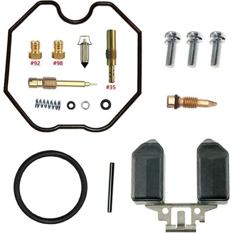 Kit de réparation de carburateur pour XR100R 2001-2003 100 cm³ (flotteur) Kit + Flotteur Compatible XR100R Monocylindre Gicleurs en laiton Joints en nitrile Pièces en POM Résistant à l'essence (1/2)