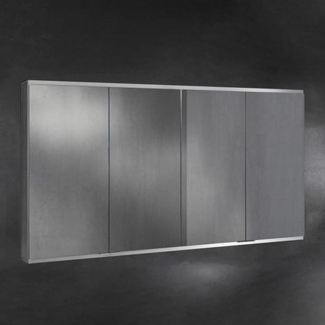 Keuco Royal P94 Aufputz-Spiegelschrank 4-türig 160 x 12 cm, mit LED-Beleuchtung (1/5)