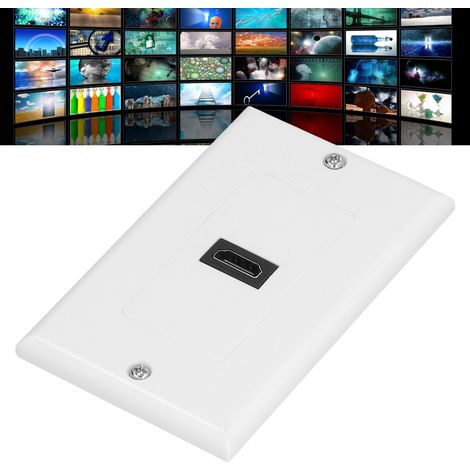 Panneau mural HDMI, panneau HDMI, prise, trou d'insertion, panneau de prises (1/5)