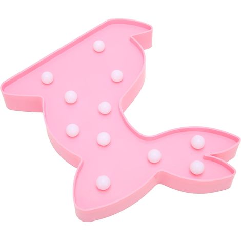 Veilleuse LED en forme de lapin, lampe de bureau décorative mignonne et chaleureuse pour une demande en mariage ou une chambre à coucher (1/5)