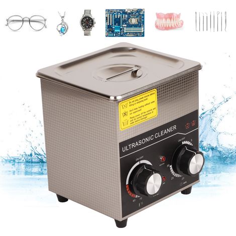 Nettoyeur à ultrasons A1,3L, nettoyeur de lunettes à ultrasons domestique, pièces de quincaillerie, norme européenne 220 (1/5)