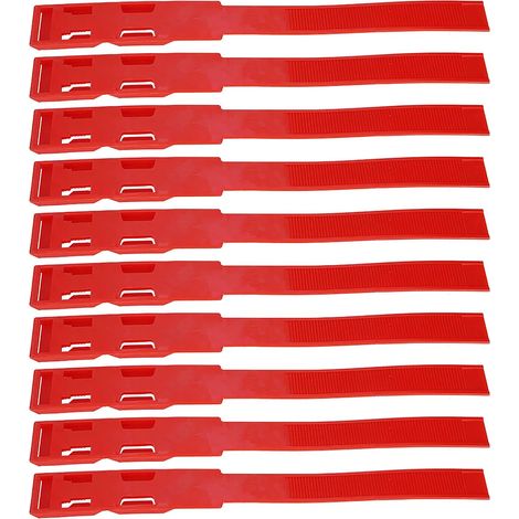 collier d'identification pour bétail, en plastique durable et léger, anneau de marquage, pour l'identification du bétail, 4 couleurs, taille standard, 10 pièces (1/5)