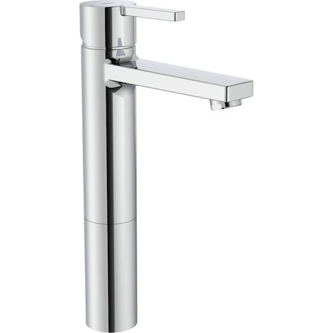 Grifo monomando con caño alto para lavabo con desagüe click-clack - ROCA (1/2)