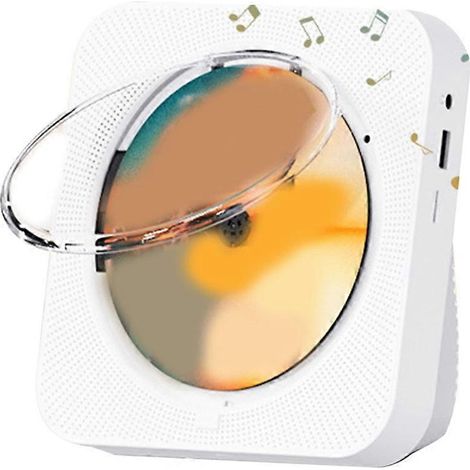 KC-718 Tragbarer CD-Player – Bluetooth, zwei Lautsprecher, UKW-Radio, USB, Kopfhörermodus, Stereoklang, Weiß, US-Stecker (1/5)