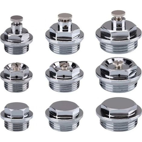 Valve de purge d'air manuelle pour radiateur G1/2, G3/4, G1 pouce et bouchon plein, valve de purge d'air manuelle pour radiateur G1/2 A,,A (1/5)