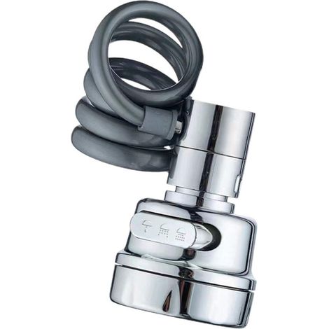 Extender Robinet Lavabo - Acier Inoxydable et PVC - Diamètre Extérieur 52 mm - Longueur 81 mm - Universel Rotatif - 1 Pièce (1/5)