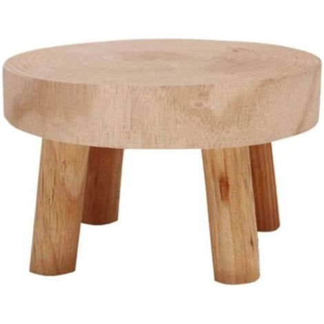 Support de plante d'intérieur en bois Mini support de pot de fleurs tabouret en bois support de pot de fleurs en bois (1/5)