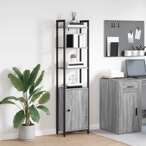 Bücherregal Graues Sonoma 40 x 24 x 161 cm Holzwerkstoff