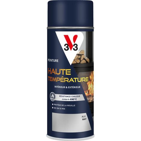 Peinture haute température V33 Alluminium mat 400 ML