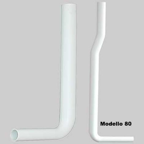 TUBO DI SCARICO PER CASSETTA A ZAINO - mm 600x230 Ø 50x32