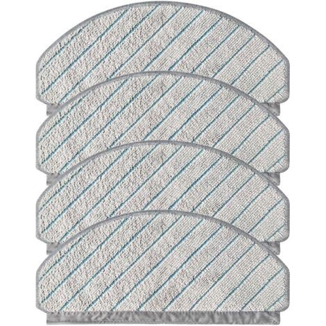 Chiffons de nettoyage en microfibre pour ECOVACS pour Deebot N20 / N20 PLUS / N20 PRO PLUS - Retire efficacement la saleté des poils d'animaux (1/4)