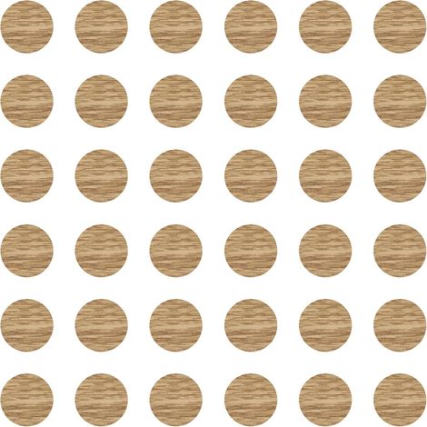 36x Cache vis adhésif autocollant diamètre 25mm protection bouchon trou obturateur meuble table chaise maison, Chêne américain
