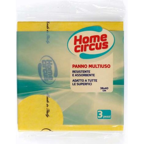 Panno Multiuso Giallo 38x40cm 3pz