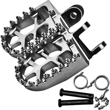 Repose-pieds de moto en aluminium et caoutchouc pour XR250 - Angles réglables - Design antidérapant - Modification de la pédale (1/5)
