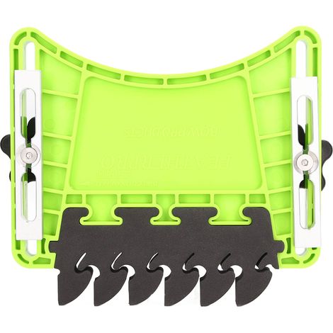 Guide de sécurité à peigne pour scie circulaire de table, bloc de poussée, butée de travail du bois pour tables de défonceuse et scies à ruban, vert (1/5)