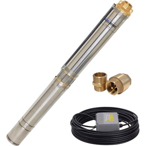 CHM SARL Pompe A Puits Profonds 3 Pouces 550 Watt 3780 L / Hauteur 6,1 BAR 20m (1/5)