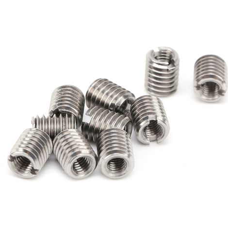 Lot de 10 inserts filetés réducteurs en acier inoxydable, outil de réparation, visserie de fixation mâle/femelle (1/5)