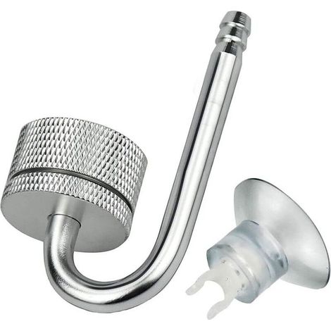 Aquarium-Zerstäuber, CO2-Diffusor, CO2-Reiniger, Kohlendioxidreaktor für Aquarienpflanzen, Silber (1/5)