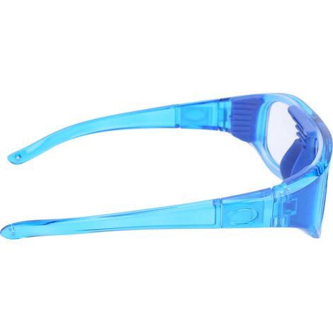 Lunettes de protection polycarbonate incassables pour le basket, monture interchangeable (bleu)