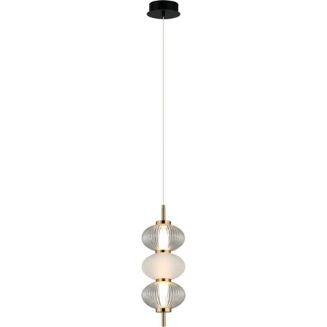 Lámpara colgante LED 12W TESTA PND849383BK Italux