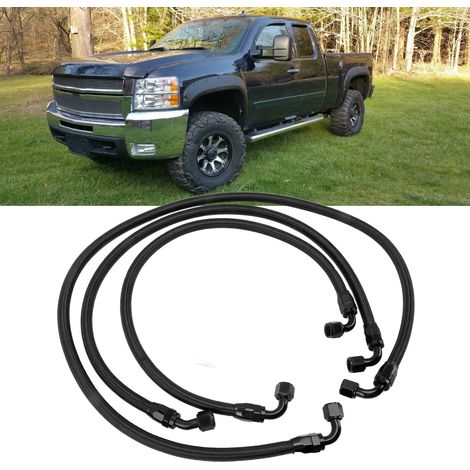 Anschlusssatz für Getriebeölkühler-Schlauch, 10AN-Anschlüsse für Chevrolet/GMC 6.6L Duramax LLY/LBZ/LMM 2006-2010 (TF-1069A-BK) (1/5)