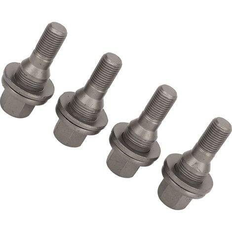 Lot de 4 boulons de roue hexagonaux de 17 mm 003549817, écrous de pneu, goujons de remplacement pour Peugeot 206 207 208 308 407 1007 (1/4)