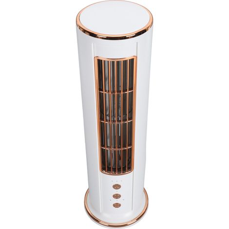 Turmventilator im Tischdesign mit 3 Geschwindigkeitsstufen, ohne Rotorblätter, USB-aufladbar mit Fernbedienung für den Sommereinsatz (1/5)