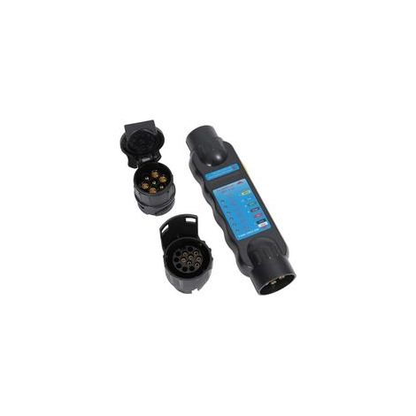 Testeur Prise Remorque Feux Circuit De Câblage Outils Diagnostic (Testeur Remorque 7 Broches + 2 x Convertisseur 7 13) NPTERBL (1/5)