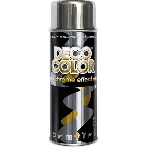 Vernis acrylique chromé Deco Color effet argenté en spray 400 ml