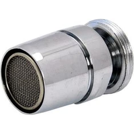 Ae'rateur en laiton chrome' avec joint 24 mm x 1" male
