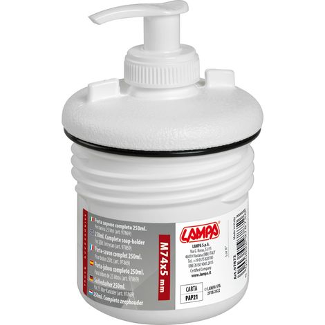 Dispenser porta sapone, per tanica 25 L - 250 ml (1/2)