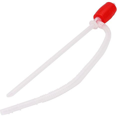 Pompe manuelle à siphon de transfert de liquide/carburant Grand siphon à compression 10 litres par minute Siphonnage sans bouche - rouge MOON (1/5)