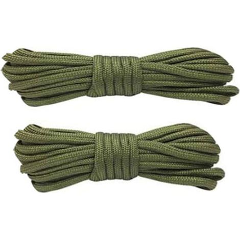Stück Outdoor-Rettungsseil, 7-adriges Fallschirmseil, Bergsteigerseil, geflochtenes Handseil für Camping und Klettern