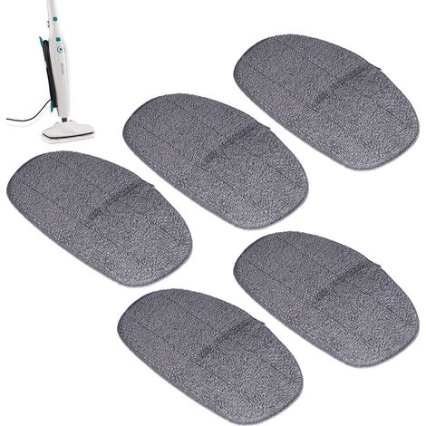 Lot de 5 housses compatibles avec les balais vapeur Leifheit CleanTenso et les tapis de balai en microfibre (1/5)