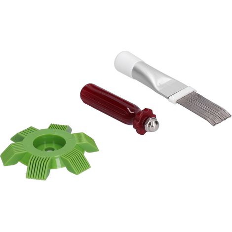 Outil de nettoyage de climatisation, brosse peigne pour ailettes de condenseur de radiateur, pièces combinées pour la réparation (1/5)