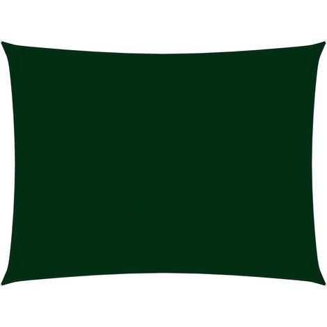 Toldo vela parasol rectangular tela Oxford 2 x 4,5 m verde oscuro 020009628