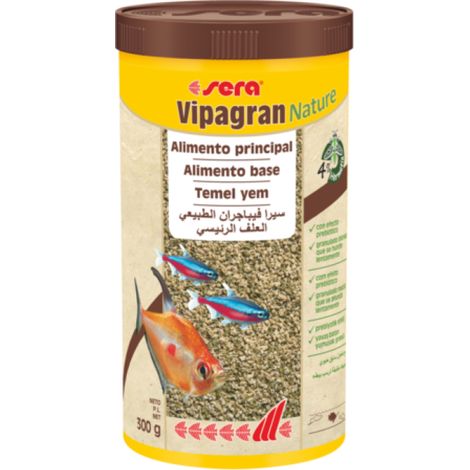 Sera Vipagram Nature - Aliment granulé blanc pour poissons d'eau douce