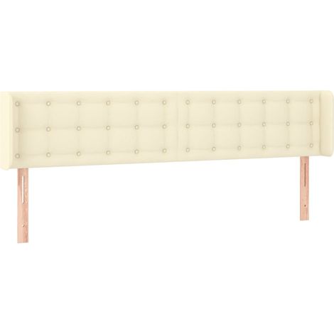 Maison Exclusive - Testiera ad Orecchio Crema 163x16x78/88 cm in Similpelle