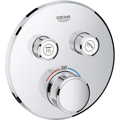 Grohe Grohtherm SmartControl - Thermostat-Duscharmatur - Unterputz mit 2 Absperrventilen, verchromt 29119000