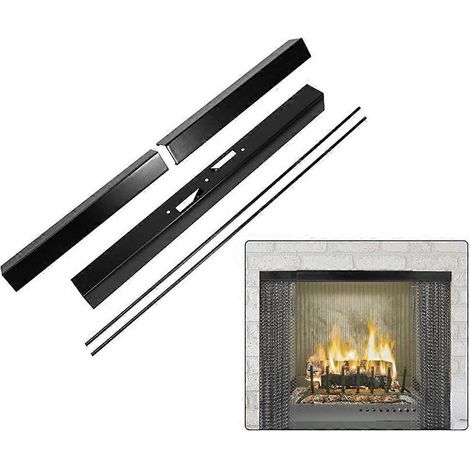 Kits de tiges réglables modernes pour l'installation d'écrans de cheminée à mailles de nivellement (1/4)