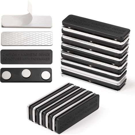 12 Paires Aimants de Rideau Magnétique, Accessoire de Store Occultant pour Stores de Fenêtre Aimants pour Rideaux avec Adhésif Clips Magnétiques pour Rideaux pour Rideaux Occultants (1/5)