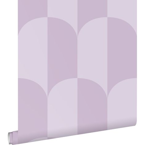 papier peint art déco lilas violet  - ESTAhome (1/5)