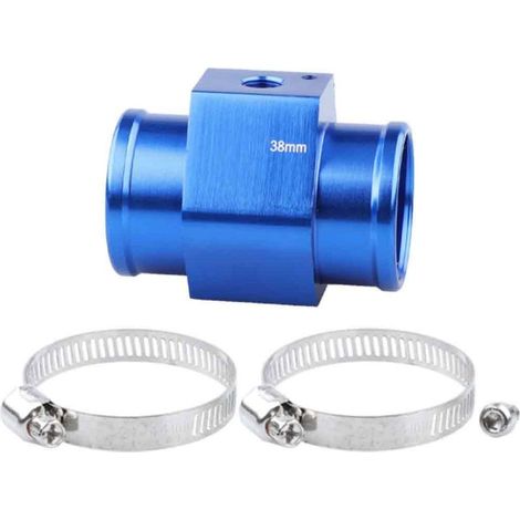 Adaptateur universel en métal pour capteur de température d'eau automobile, raccord de tuyau, bleu, 38 mm (1/5)