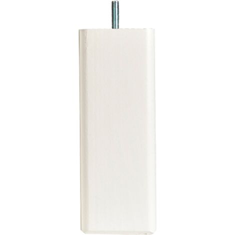 Pied de lit carré en bois blanc 20 cm – Assure stabilité et aération – Compatible tige filetée 8 mm – Fabrication française – Bellecour (1/2)